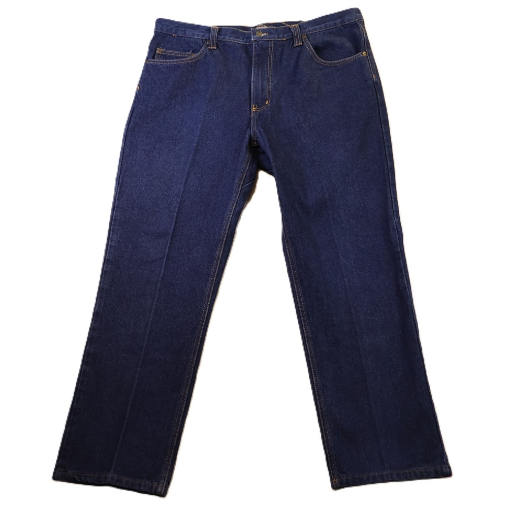 Diamond Gusset Mens 39x29 Jeans Dark Wash Straight Leg Made in USA DMR-101